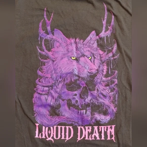 Liquid Death "Death Wolf" T-shirt - Picture 2 of 7